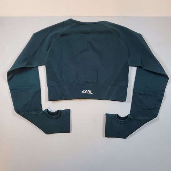 AYBL Balance V2 Seamless Long Sleeve Crop Top Size Small Womens NWT Ribbed Gym - Picture 4 of 16